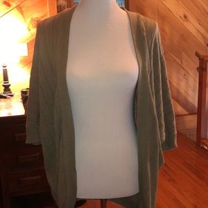 Mid-Length Sleeve Olive Sweater